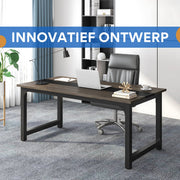 Bureau Orvion - 160cm - Grijs - Computerbureau - Voor thuis of werk
