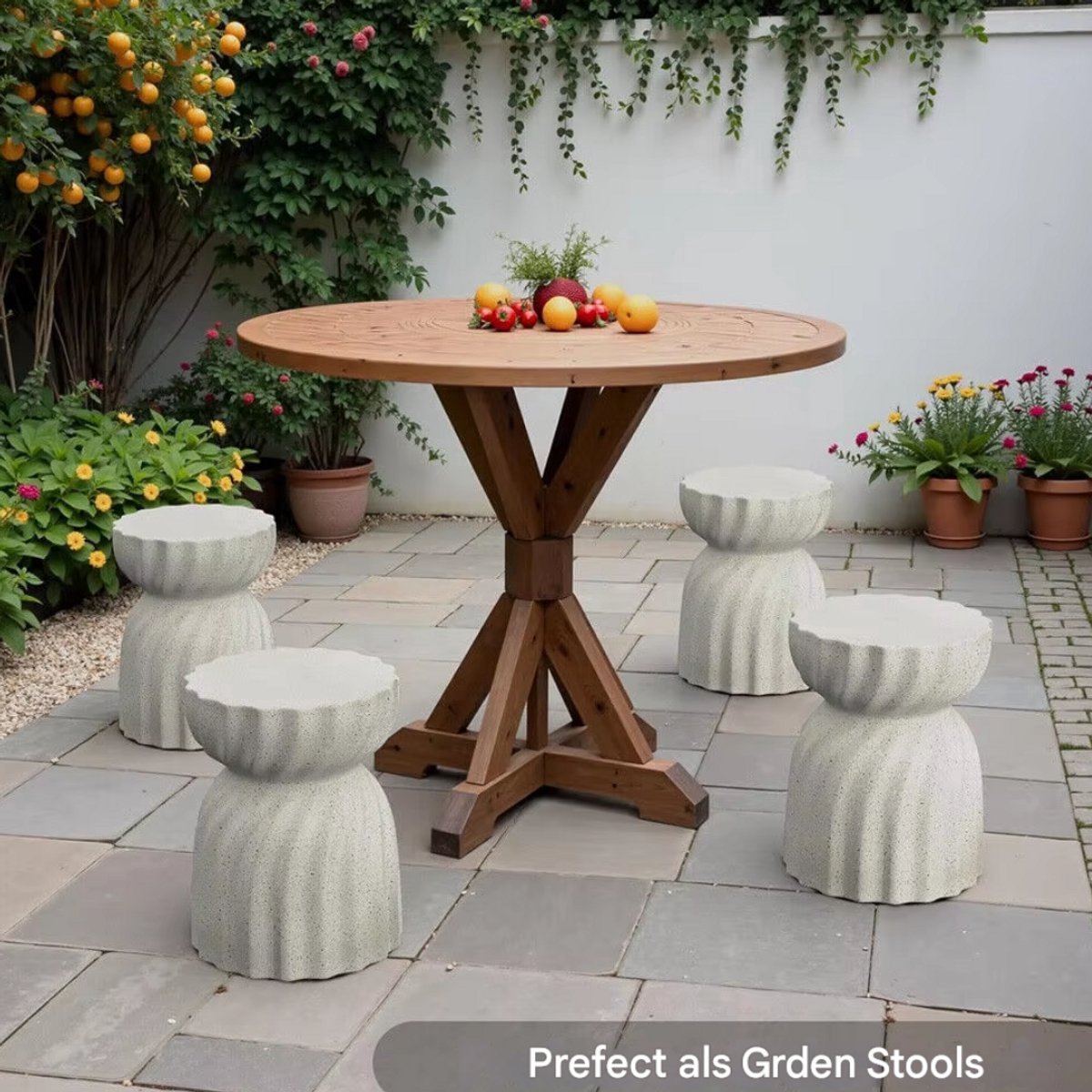 Ronde bijzettafel Zito Fioren - Salontafel - Woonkamer - Emerald look - Side table - 35cm