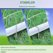 Voetbal Doelnet - Voetbalgoal - Voetbaldoel - Doelwand - Sociale Doelpalenet voor Sporttraining en Wedstrijden - Geschikt voor Volwassenen & Kinderen - 365×182×120 cm