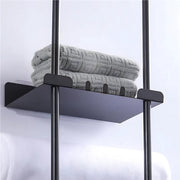 Handdoekenrek badkamer - 80cm - Voor Badkamer en Keuken - Handdoekrek - 3 lagen - Wandmontage