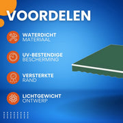 Zonneschermdoek Opulence - 300x250cm - Vervangend Stof 420D Oxford - Schaduwdoek - Luifeldoek - Zonwering - PU coating - Donkergroen