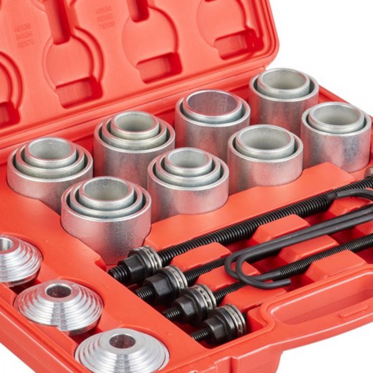 Wiellager trekker PRO - Montageset - Gereedschapset - 28-delig - Demontage - Stalen Hulzen - Naafverwijderaar