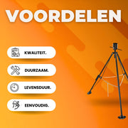 Camper stabilisatie steun - Stabilisator Krik - 880-1450 mm - 2,3 Ton - Campersteunen - Opvouwbaar Statief - Voor Caravan & Trailer