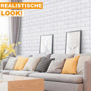 Bolt Edge 3D Wandpanelen - Grijs - 60 stuks - Zelfklevend - Waterdichte muurstickers