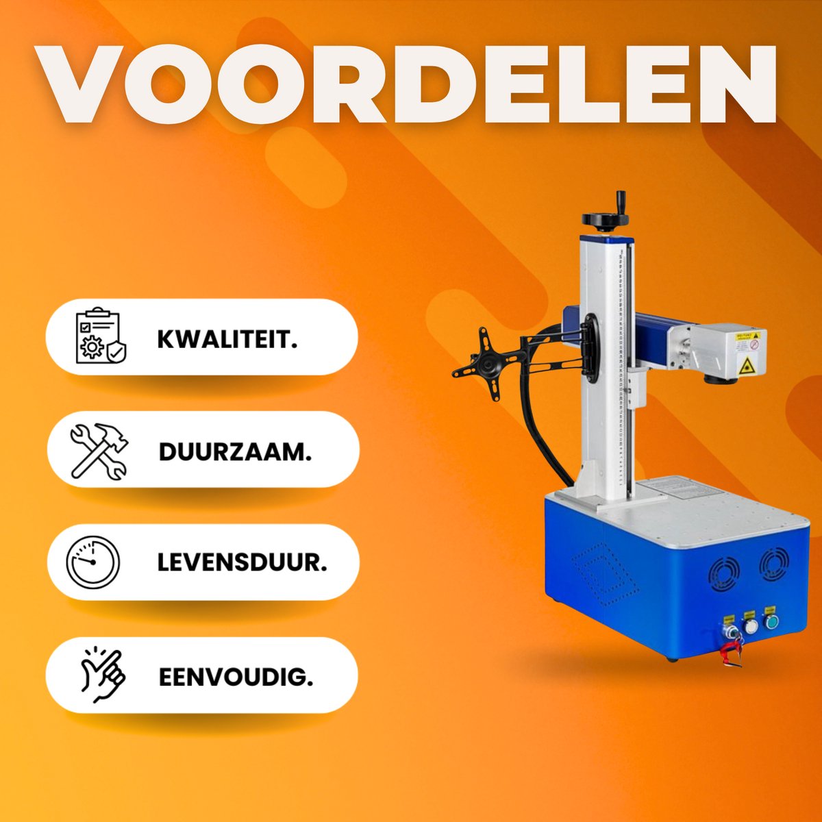 Graveermachine Helix - Lasmachine - Laser - Graveren - 20W - Fiber Laser Device voor Metaal Graveren