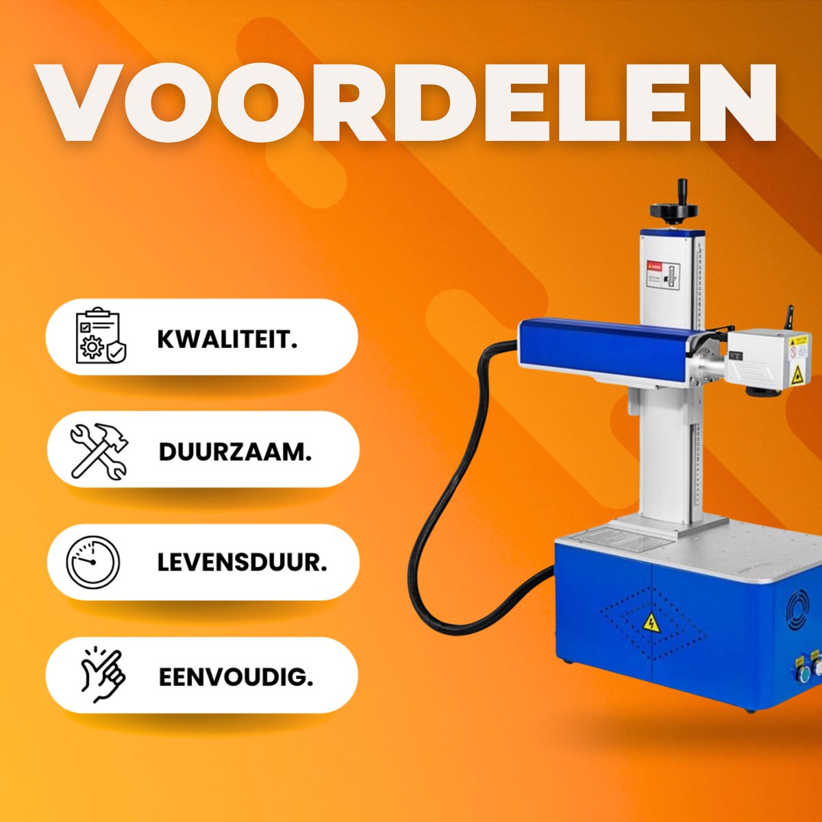 Fiber Laser Graveermachine- 30W Markering Machine - Graveer- en Markeringstoestel