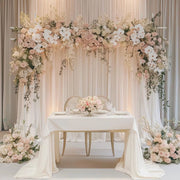 Witte rozenboog - 240cm - Bruiloft decoratie - Versiering - Backdrop frame - Multifunctioneel voor ceremonies en feesten
