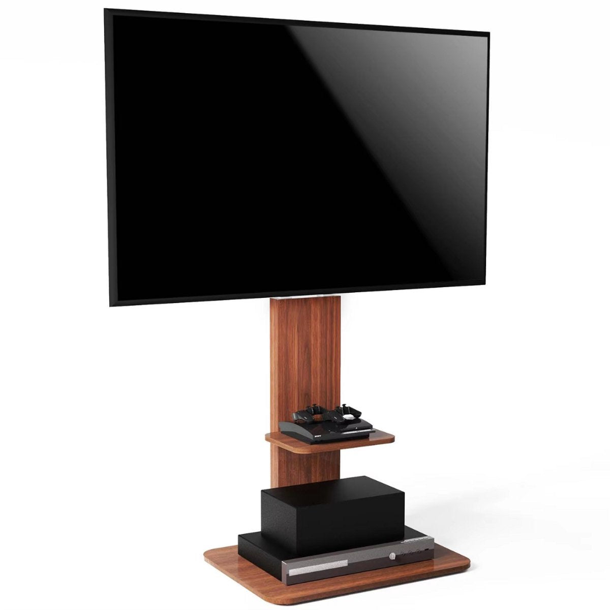 TV vloerstandaard vintage Tavien - VerrijdbaarVoor 32"-65" inch - Standaard statief universeel - In hoogte Verstelbaar
