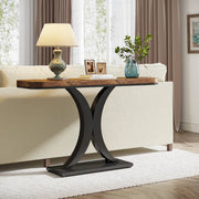Console tafel Valdera - Wandtafel - Sidetafel - Dressoir - Massief hout en metaal - Haltafel - Woonkamer of hal