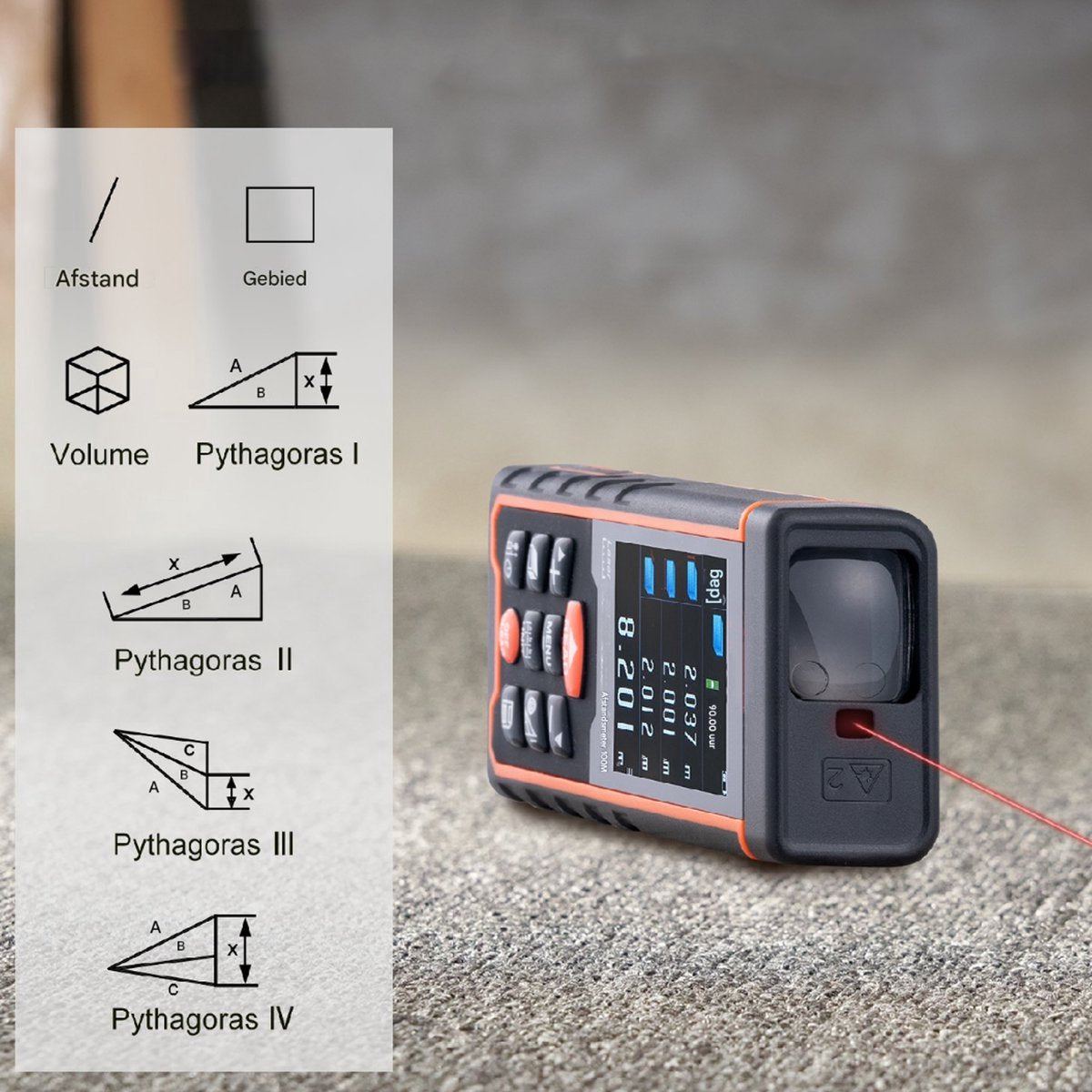 Lasermeter - Laserafstandmeter - Lasermeetgereedschap