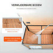 Hondenhok - Hondenmand - Hondenhuis - Hondenkennel - Voor Buiten - Voor Tuin & Buitenruimte - Bruin