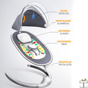 Happyment® Elektrische babyschommel - Wipstoel - Babyswing wipper - Wieg -  Wipstoeltjes voor baby