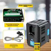 Frequentie Omvormer - 220x118x148 mm - Frequentieomvormer - Frequentieregelaar - 3-Fase ABS Vlamvertragend Materiaal