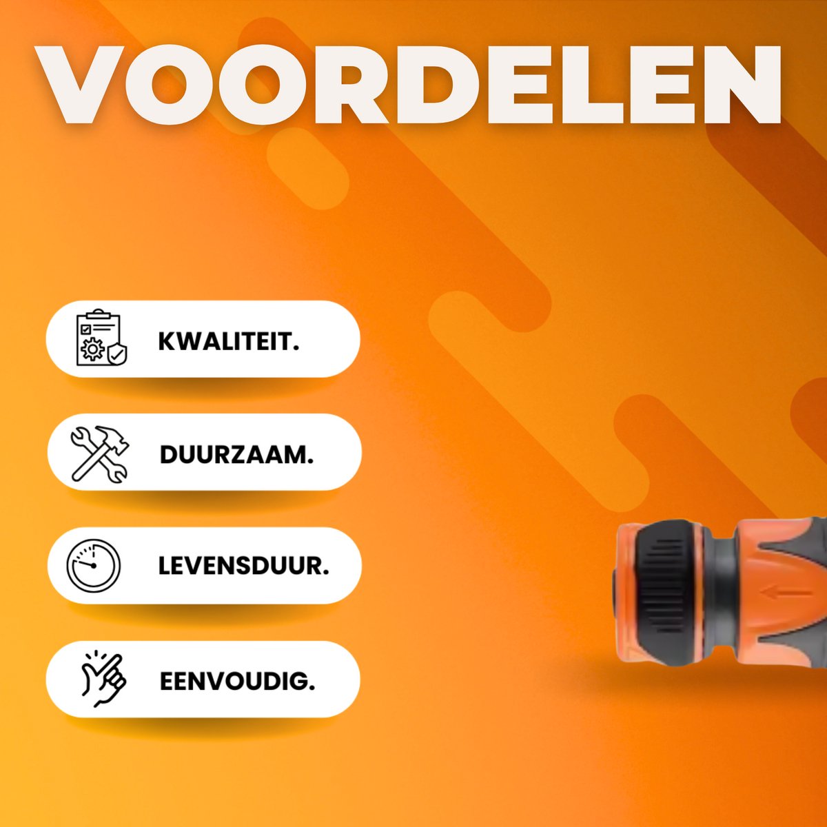 Tuinslangadapter - Tuinspuit - Aansluitset - Slangsplitter- 11-Delig