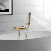 Badkraan - Met waterval - Voor badkamers - Luxe uitstraling met warm/koudfunctie - Goud
