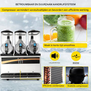 Slush Puppy Machine PRO - 45L - 3 Smaken - Met Display - RVS