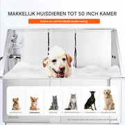 Hondenverzorgingskuip - 127cm - RVS Huisdierenbad - 150kg Capaciteit - Hondenwassysteem