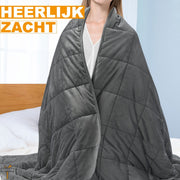 Bolt Edge Verzwaringsdeken - 11KG - Weighted Blanket - Grijs - 150x200cm - Volwassenen