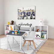 Kinderstoel - Eetkamerstoel - Wit - Zithoogte 33cm - Kinderfauteuil
