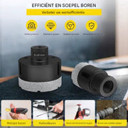 Diamant Gatenzaagset – Dozerboor - 6-delige Tegelboorset gatenzaag 60 mm – Voor Keramiek, Marmer & Porselein