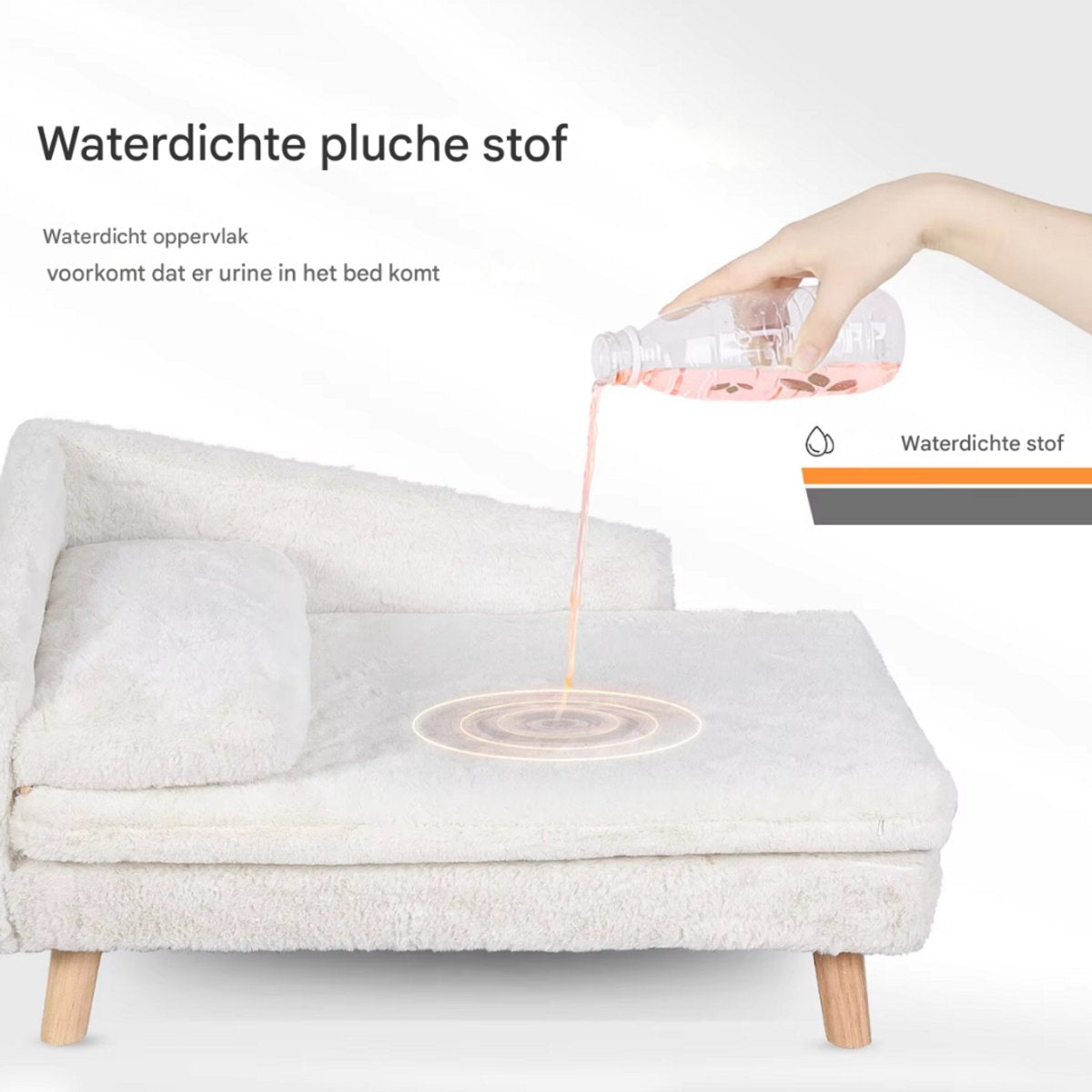 Luxe Kattenmand Cevila - Op poten - Kattenbed - Hondenmand - Hondenbank - Hondensofa - Hondenzetel - 70cm