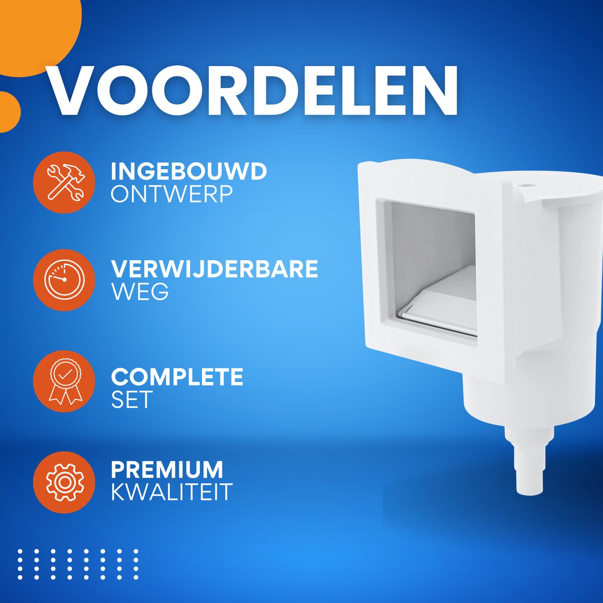 Zwembadskimmer Kit - Ingebouwde Skimmer met Verwijderbare Weg - Complete Premium Set voor Zwembaden