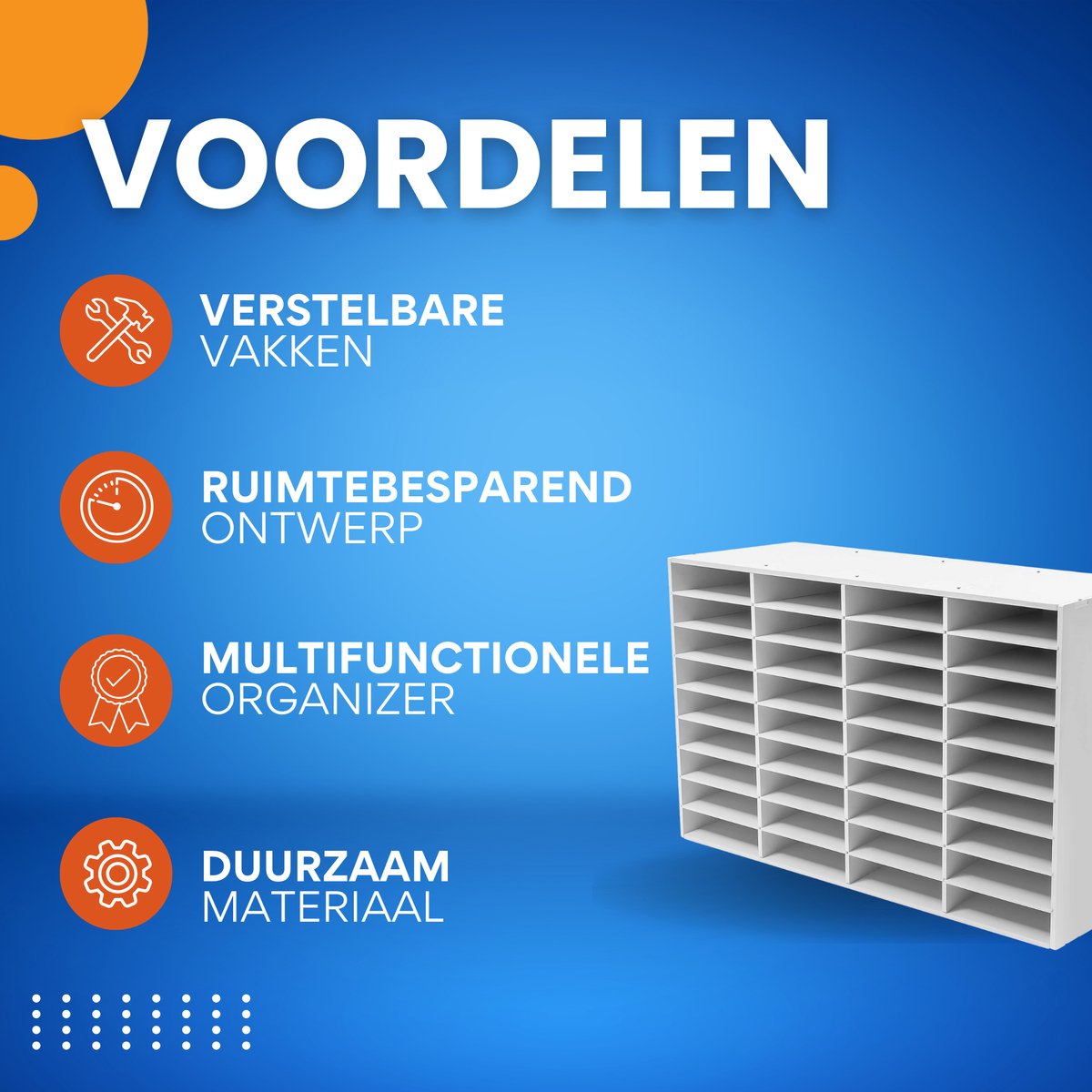 Documenten organizer - Bureau organisator - Bureau accessoires - Brievenbak - Voor Kantoor, Thuis & School - 100x30x61cm