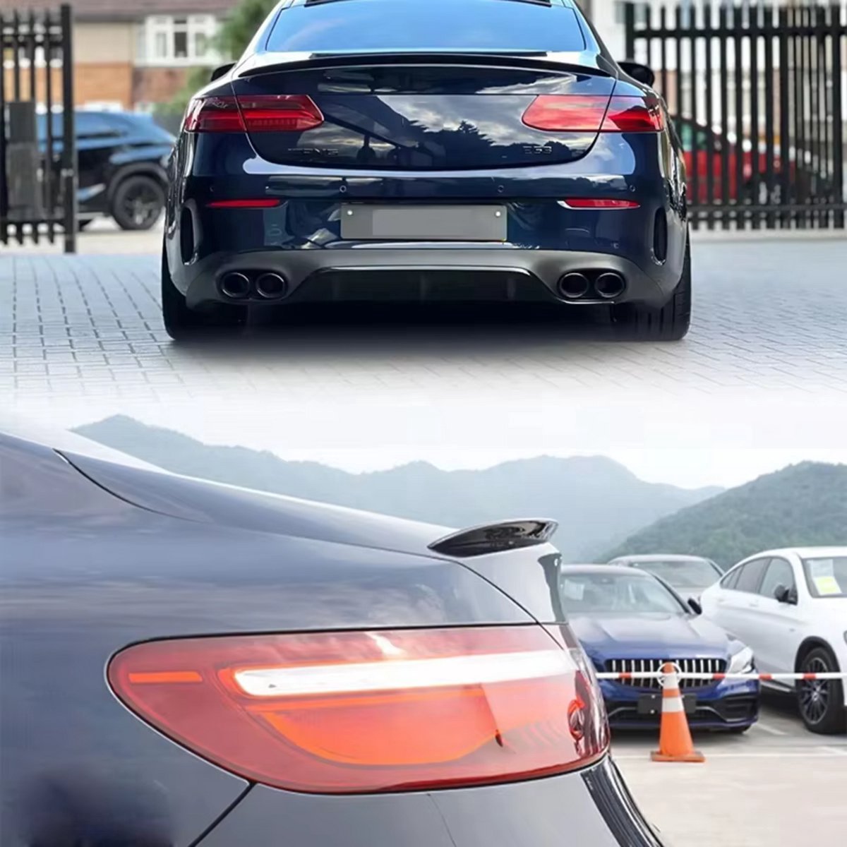 Spoilerblade Apexline - Kofferbak Lip Spoiler - AMG Stijl - Gloss Zwart - Voor Mercedes E-Klasse C238 Coupe 2-Deurs (2016-2024) - Auto Accessoire