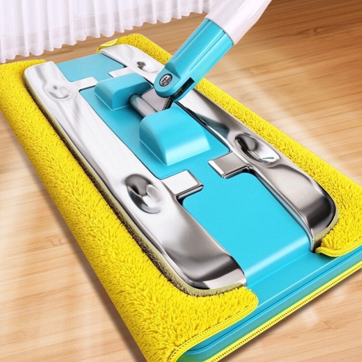Happyment Dweilsysteem - Dweilsysteem Met Wringer - Dweilset - Dweilstok - Mop Set - Mopsysteem