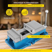 Bankschroef 125mm - Hoge Precisie - Bankklem - Werkbank klem - Voor NC/CNC-machines