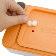 Elektrische Lunchbox - Voor Onderweg, Kantoor & School - Draagbaar & Oplaadbaar met Touchscreen Bedieningsknop - Inclusief Geïsoleerde Tas - Oranje