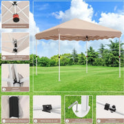 Gazebo Valora - Pergola - paviljoen - Partytent - Strandtent - Voor Terras, Feest en Achtertuin - 3x3m - Beige