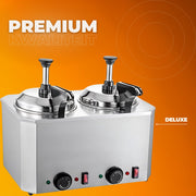 Fonduepan - Elektrisch - Dispenser Machine - 2.5L x2 - Kaasverwarmer - Kaasfondue - Met 2 Pompen