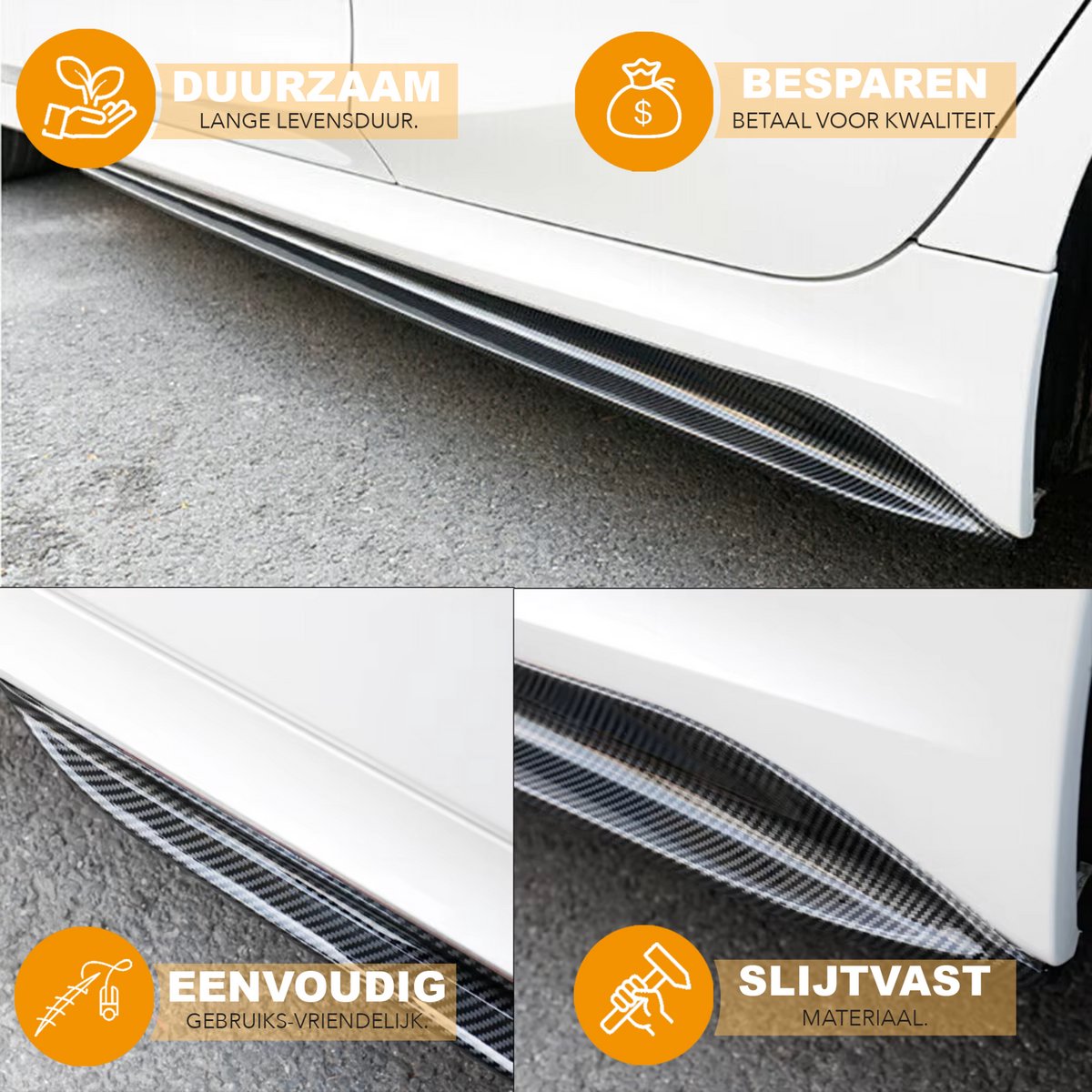 Performance Zijrokken - Voor BMW 3 Serie G20 330i/M340i (2019-2021)- Carbon Look - Auto accessoires