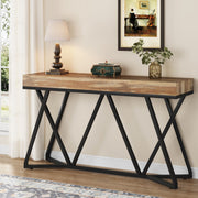 Haltafel Nero - 140cm - Consoletafel - Wandtafel - Gang of woonkamer - Bruin