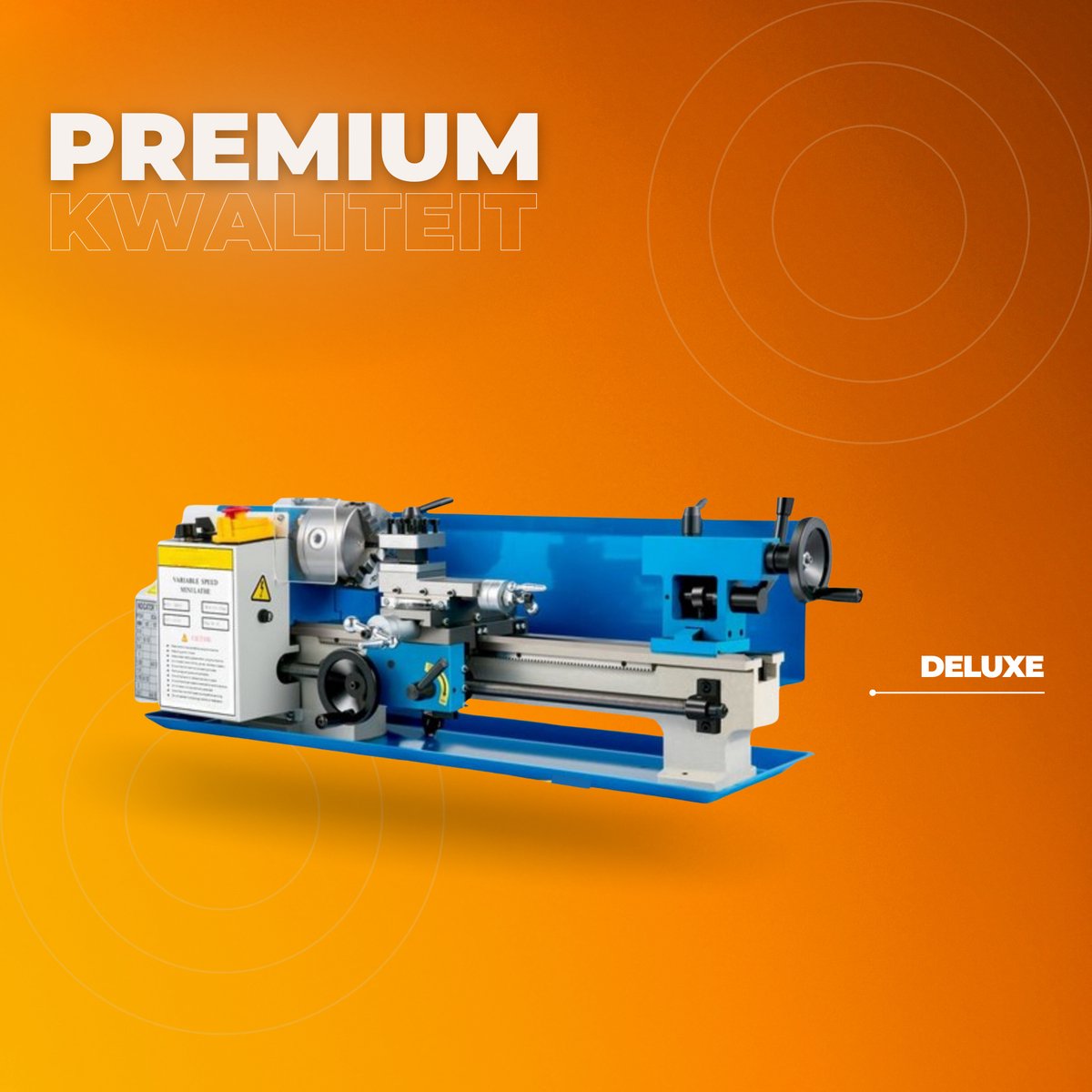 Draaibank PRO - Precisie Metaaldraaibank - 180x350mm Draaibank voor metaal