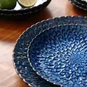 Prestigious Bordenset – 6 persoons – 12 delig – Blauw Keramisch – Dinerborden – Ontbijtborden