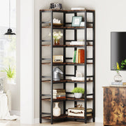 7-laags Boekenkast - Boekenplank - Boekenkast - Wandplank - Boekenrek - Voor opslag en display - Chocolade