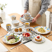 Bellavita Serviesset - 16 delig - Wit - Dinerborden - Bordenset - Diepe borden - Ontbijtborden - Servies - Keukenservies