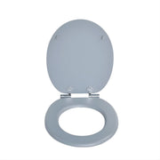 WC-bril - Toiletbril – Voor Toilet & Badkamer – Soft-Close – MDF - Grijs