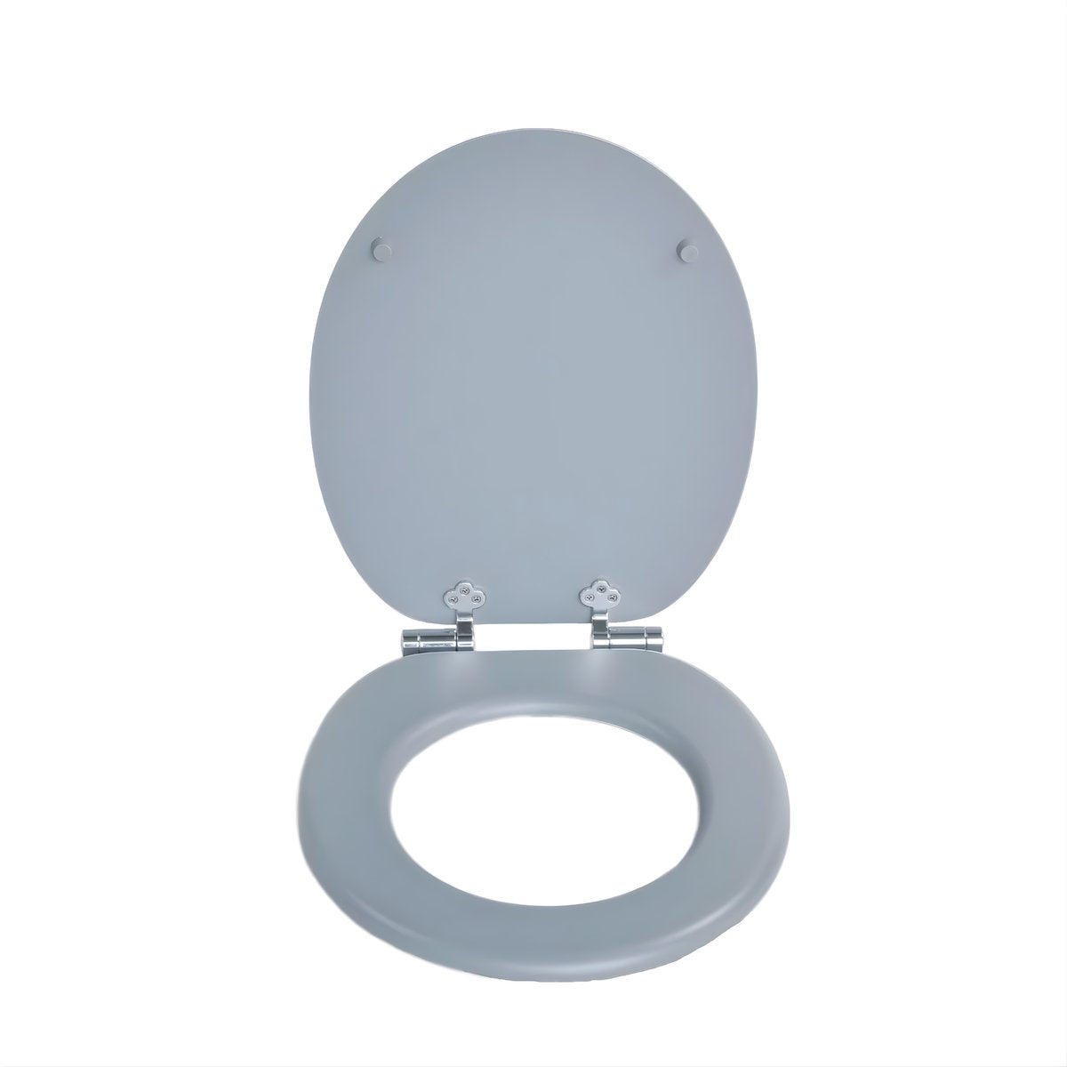WC-bril - Toiletbril – Voor Toilet & Badkamer – Soft-Close – MDF - Grijs