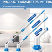 Elektrische Spin Scrubber Tavien - 10-in-1 - Draadloze Oplaadbare Reinigingsborstel met Verstelbare Handgreep voor Douche & Thuisgebruik