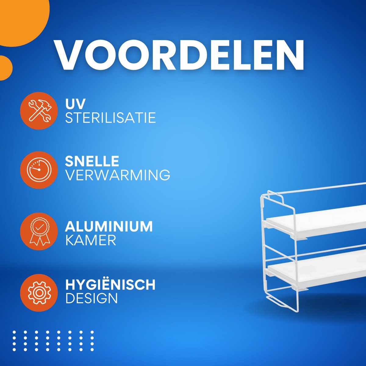 Bureau organizer- Bureau accesoires - Keuken organizer - Aanrecht organiser - Kantoor en Thuiswerkplek - 2-Lagen - Wit