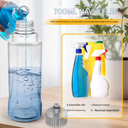 Roterende Dweil deluxe - Spuitfunctie - Natte en droge Vloerwisser met - 360° - 700ml