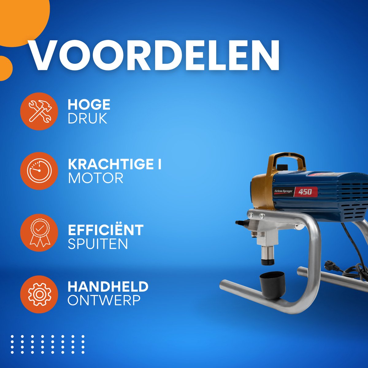 Elektrische Airless Verfspuit - Verfpistool - Verfspuitmachine - Voor Interieur en Muurverf
