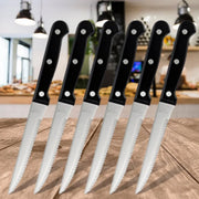 15-delige messenset - Keukenmessen - Messenblok - Voor keuken en koken - RVS messen met schaar, slijpstaaf en massief houten messenblok - Compleet messenset