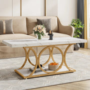 Luxe Salontafel Elvya - Rechthoekig - Modern - Voor woonkamer - Bijzettafel - 120cm - Bruin