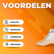 Glijbaan voor Kinderen - Buitenspeelgoed - Indoor & Outdoor Kinderplezierglijbaan - Dubbel Opvouwbaar, Voor Peuters van 1-3 Jaar - Babytuinglijbaan, Perfect Cadeau - Beige & Wit