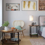 Salontafels - Bijzettafels - 2 stuks - Voor Woonkamer, Slaapkamer & Kantoor - Industriële look - Multifunctioneel als Nachtkastje of Salontafel
