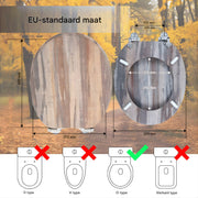 WC-bril - Toiletbril - Met Soft-Close – Comfortabele WC-Bril - Voor Badkamer & Toilet - Met print